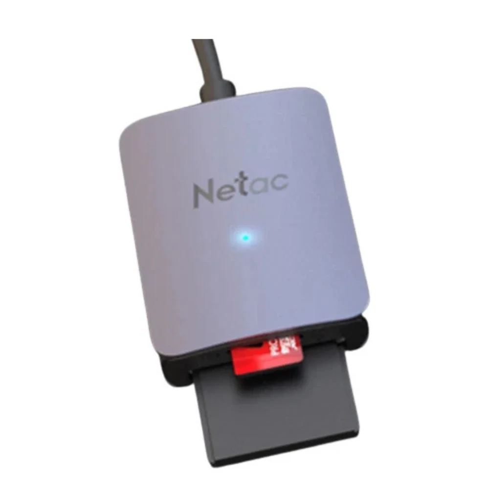 Netac WK12 USB 3.0 & Type-C SD/microSD Card Reader – Dual Interface, Fast Transfer (NT09WK12-30GR) - Image 3