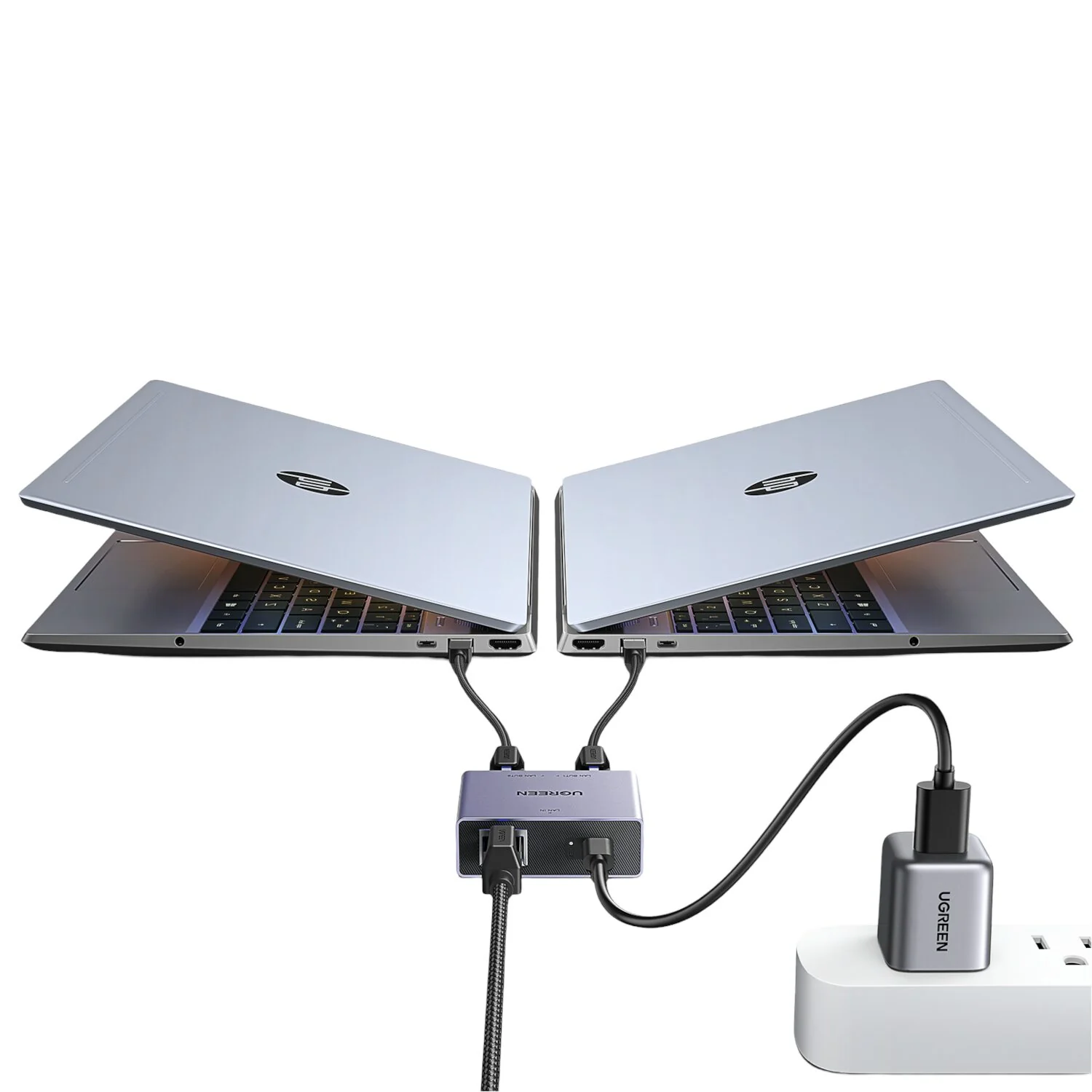 UGREEN 1-to-2 Gigabit Ethernet Splitter, 1000Mbps LAN Network Adapter - Image 3