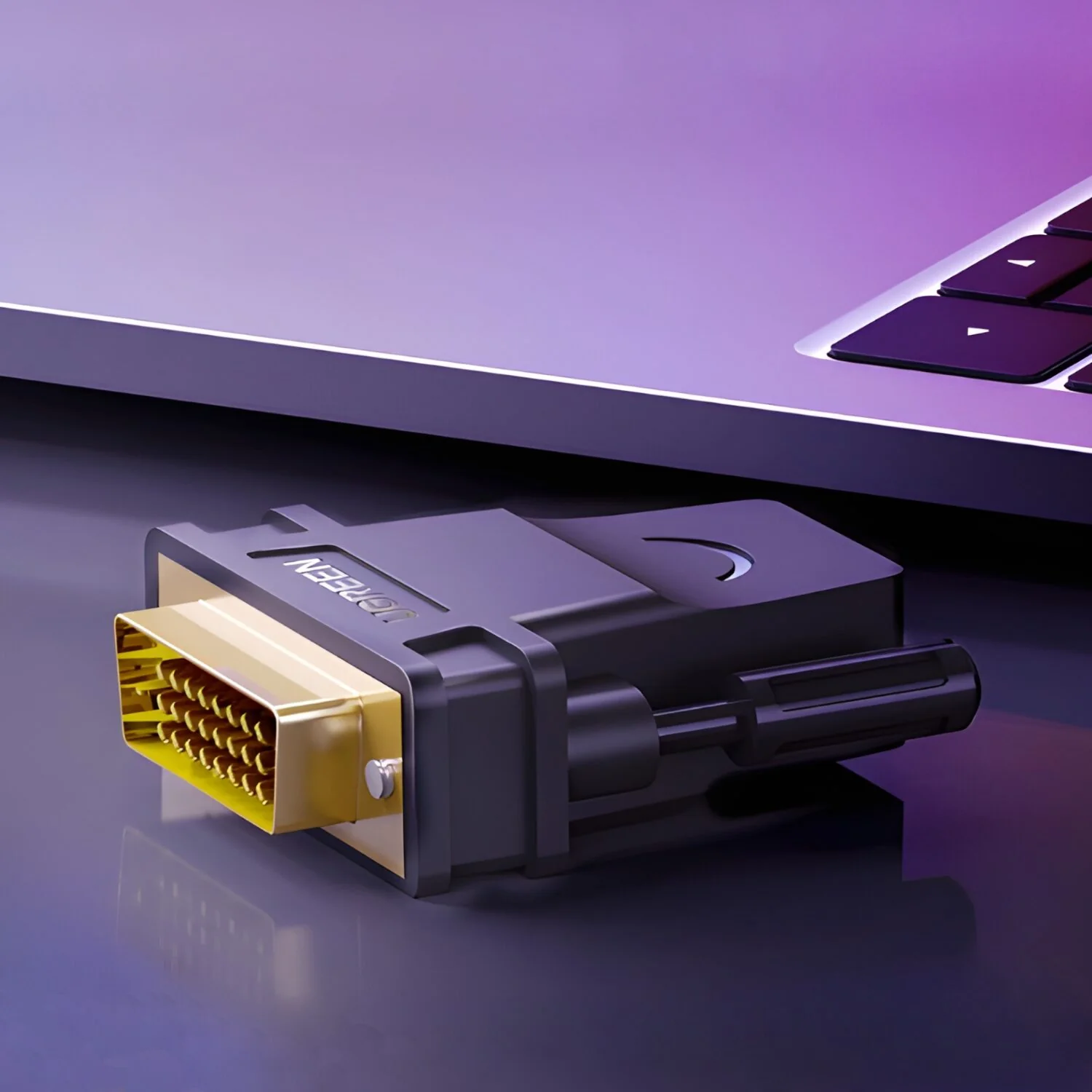 UGREEN 20124-20124 DVI (24+1) Male to HDMI Female Adapter - Black - Image 4