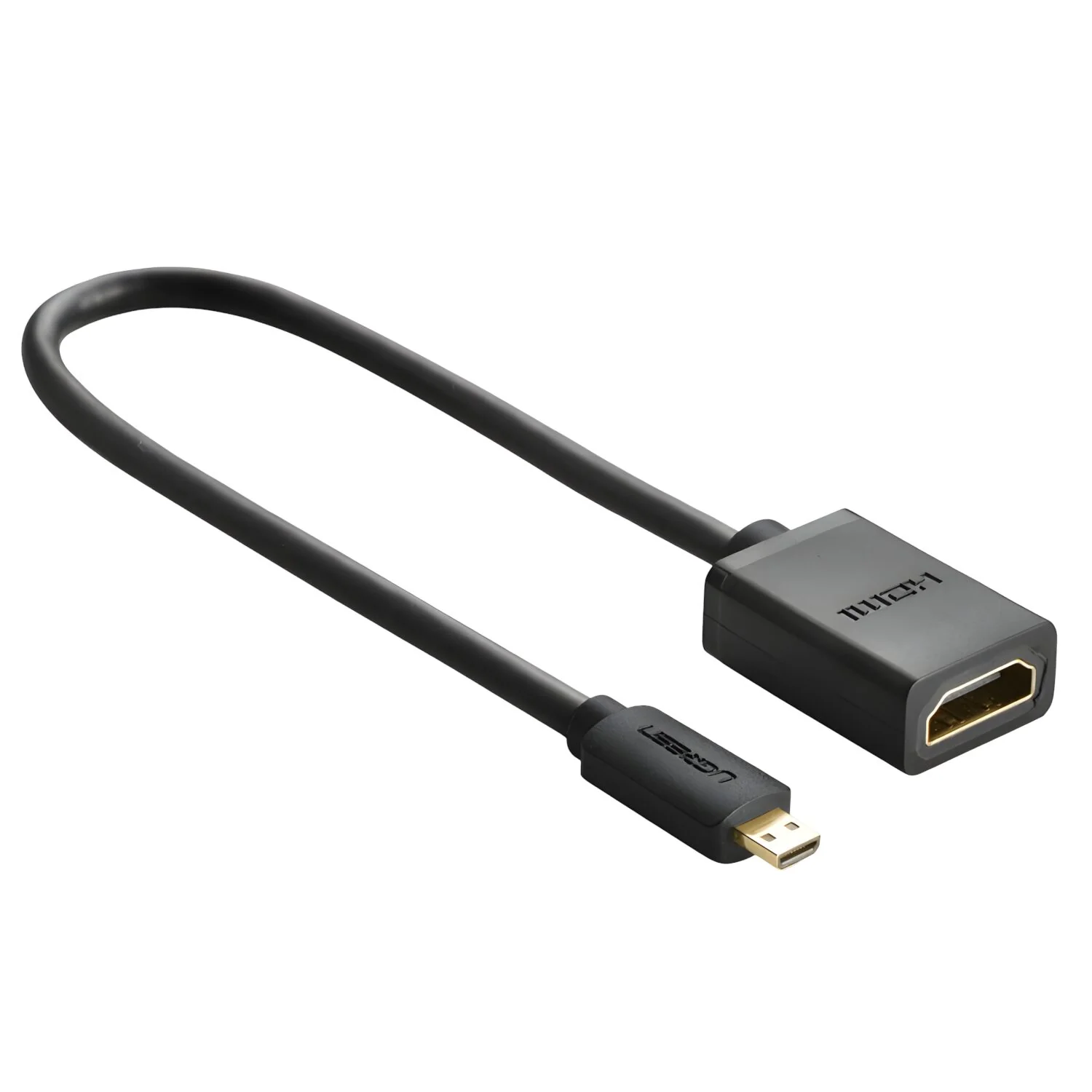 UGREEN 20134-20134 Micro HDMI Male to HDMI Female Adapter - Black - Image 2