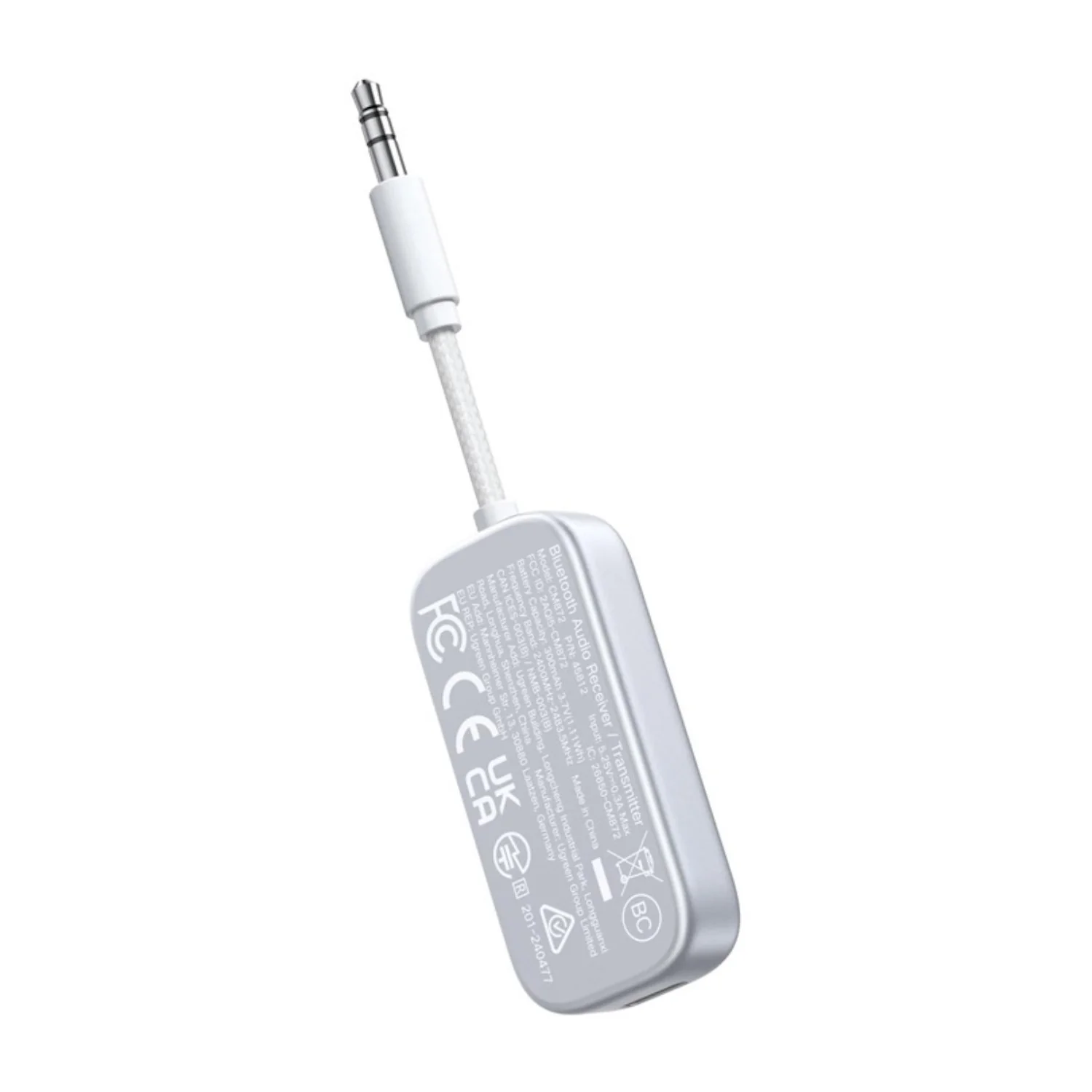 UGreen 3.5mm Bluetooth 5.4 Audio Receiver/Transmitter - White - Image 2