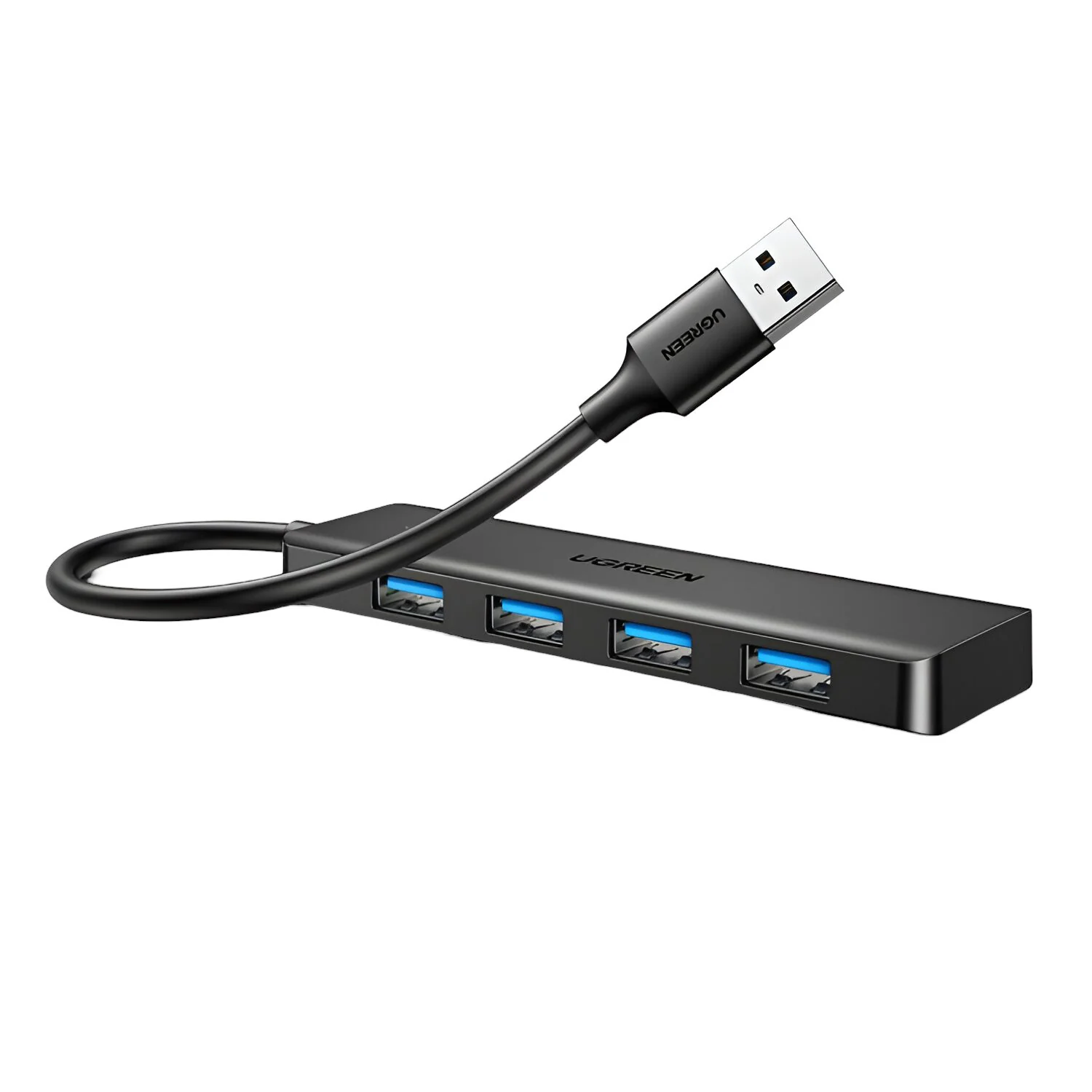 UGREEN 4-in-1 USB 3.0 Hub - High-Speed 5Gbps Data Transfer - Grey - Image 3