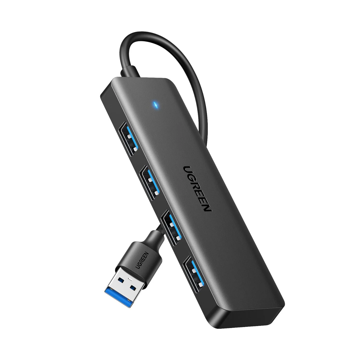 UGREEN 4-in-1 USB 3.0 Hub - High-Speed 5Gbps Data Transfer - Grey - Image 6