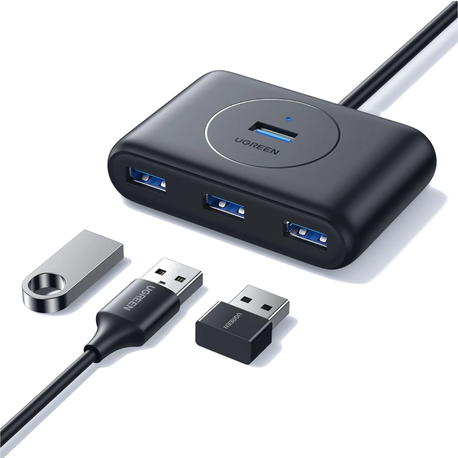 UGREEN 4-Port USB 3.0 Hub with Micro USB | 5Gbps Data Transfer - 1m - Image 3