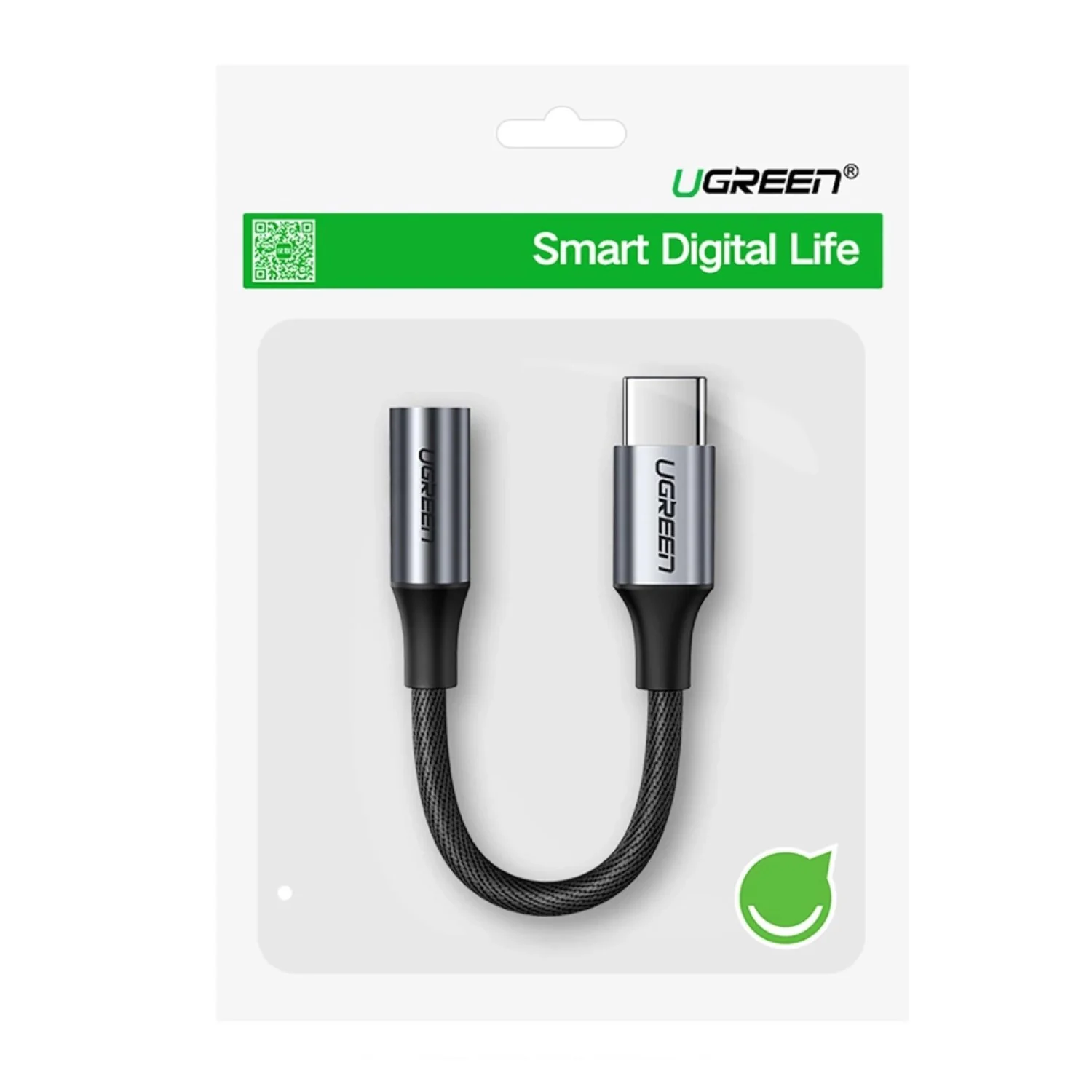 UGreen AV161 USB Type-C to 3.5mm 10cm Adapter - Image 4