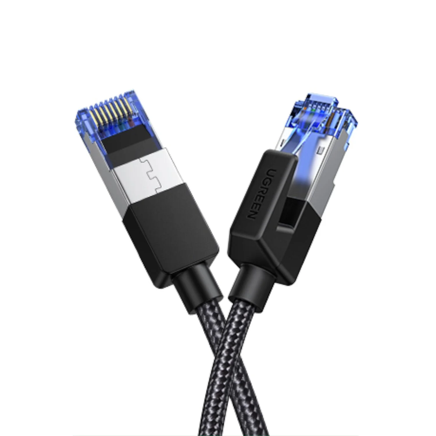 UGREEN Cat8 Nylon Braided Ethernet Cable - 40Gbps with Modular Plugs - 2m - Image 2