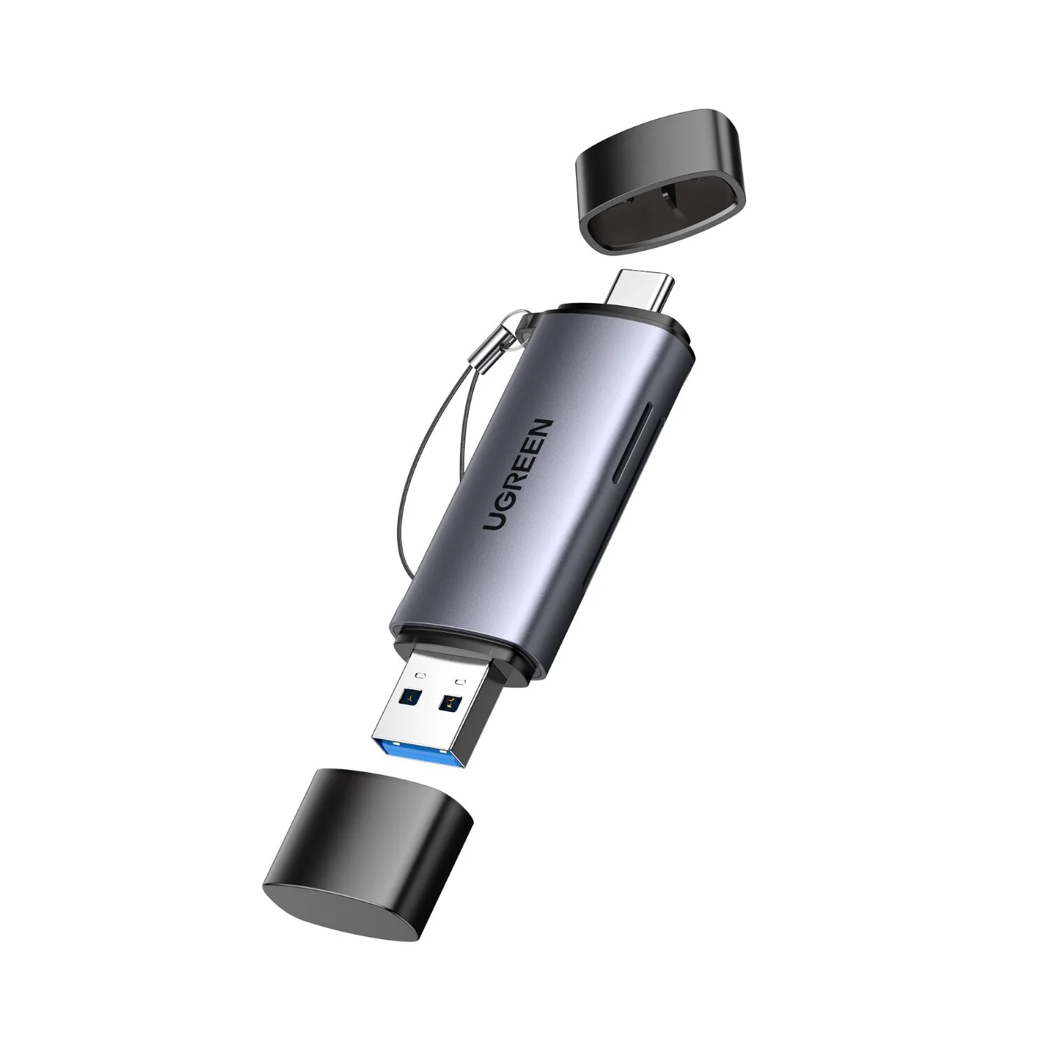UGREEN CM185-50706 2-in-1 OTG Card Reader | Type-C | USB-A - Silver - Image 5