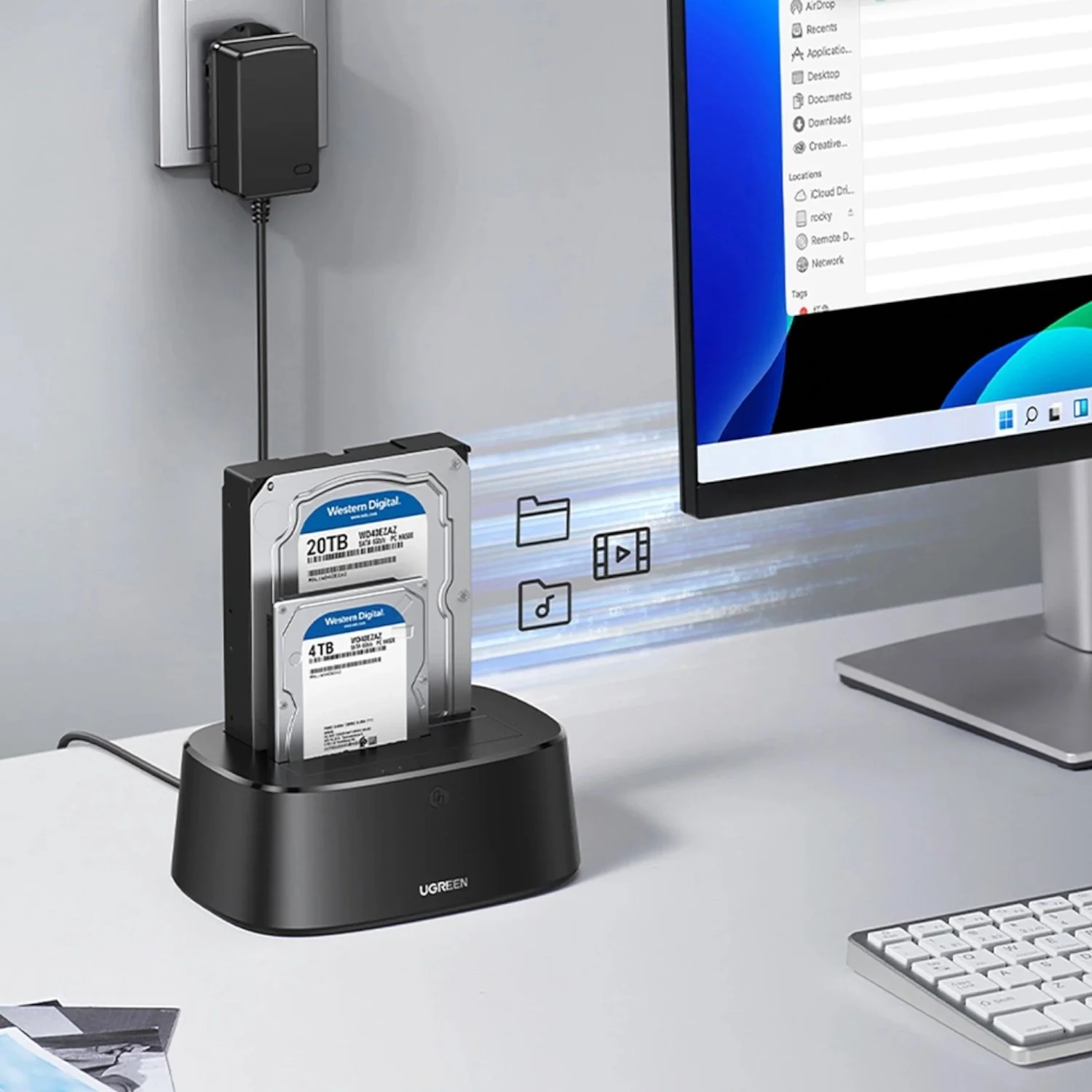 UGreen CM198 3.5/2.5 inch SATA HDD/SDD USB3.0 Docking Station - Image 2