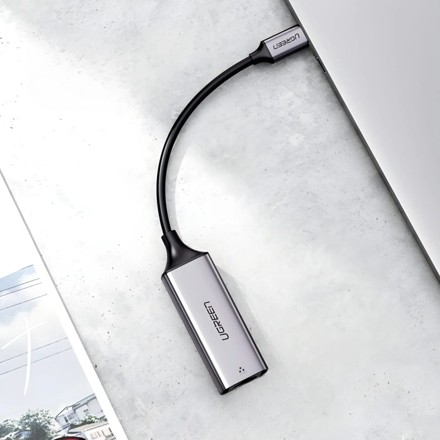 UGREEN CM199-50737 Type-C to Gigabit Ethernet Adapter - Silver - Image 4