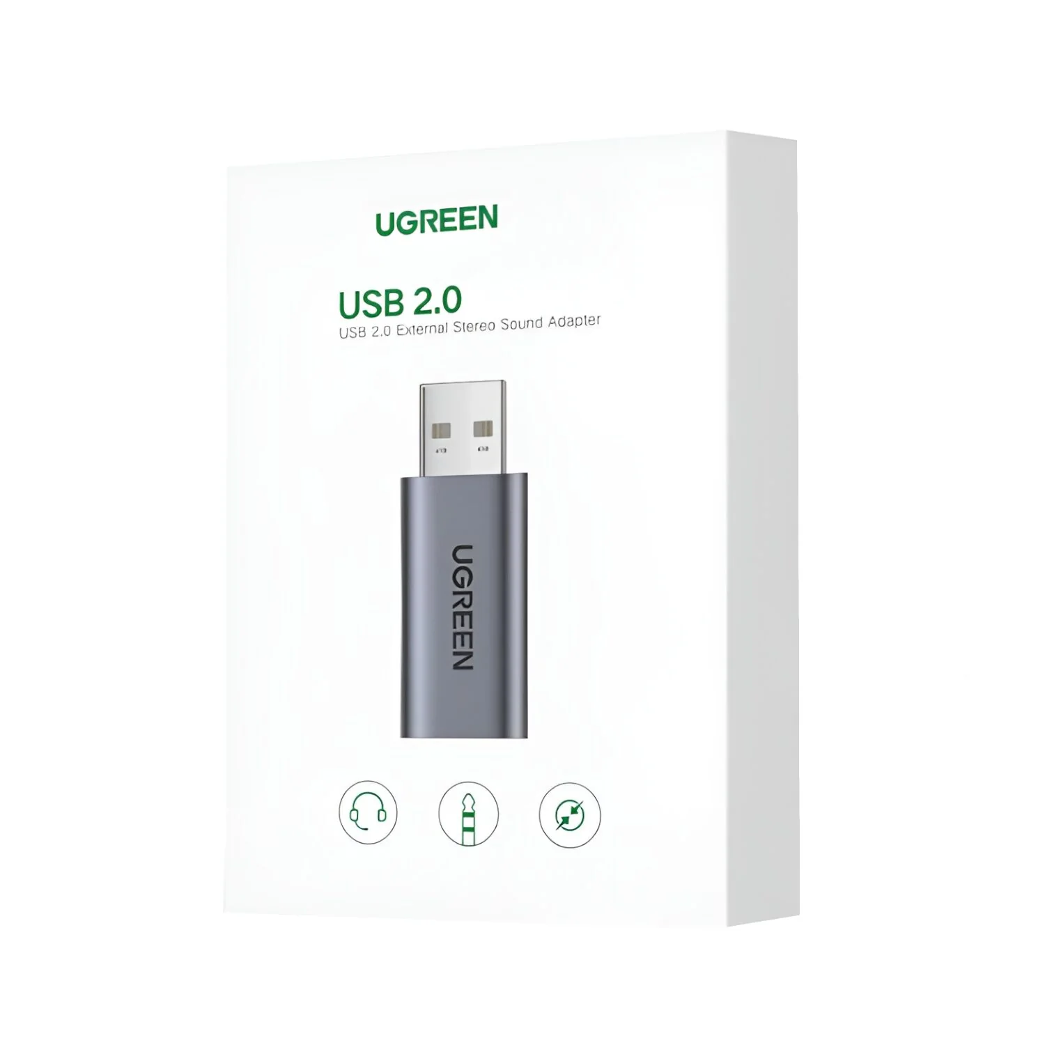 UGREEN CM383-80864 USB-A to 3.5mm Audio Jack External Sound Adapter - Silver - Image 5