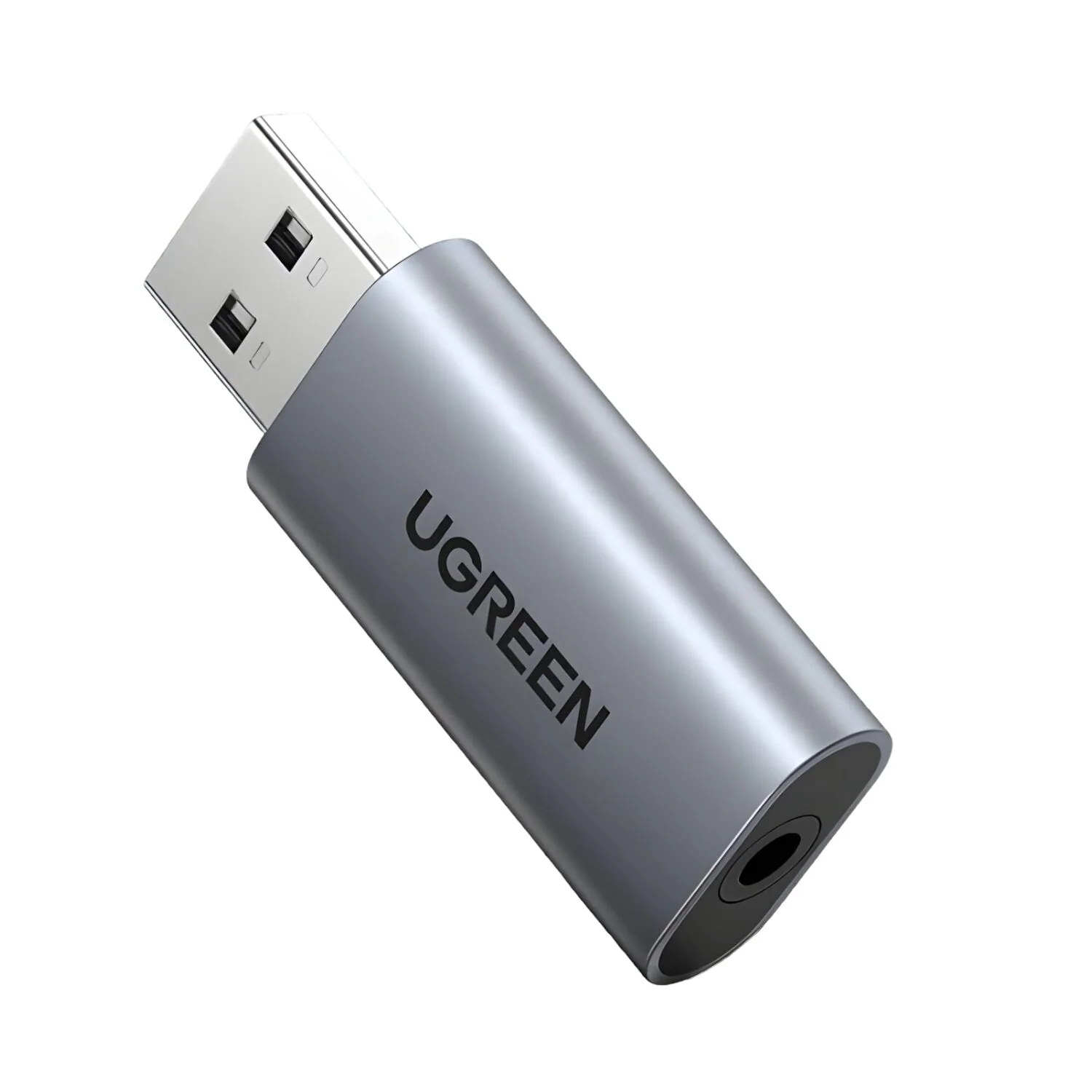 UGREEN CM383-80864 USB-A to 3.5mm Audio Jack External Sound Adapter - Silver - Image 6