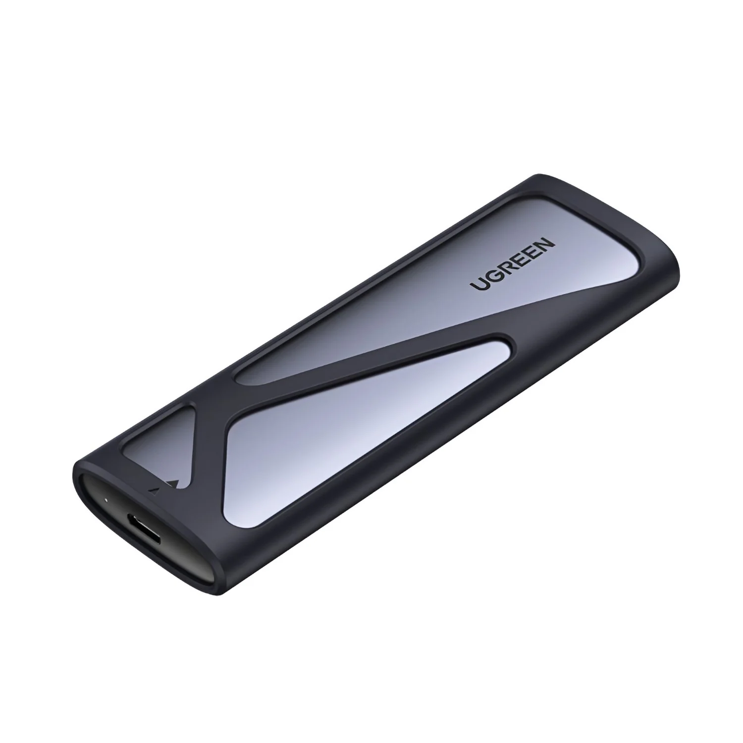 UGREEN CM400-90264 USB-C M.2 NVME/SATA SSD Enclosure (10Gbps) - Silver - Image 5