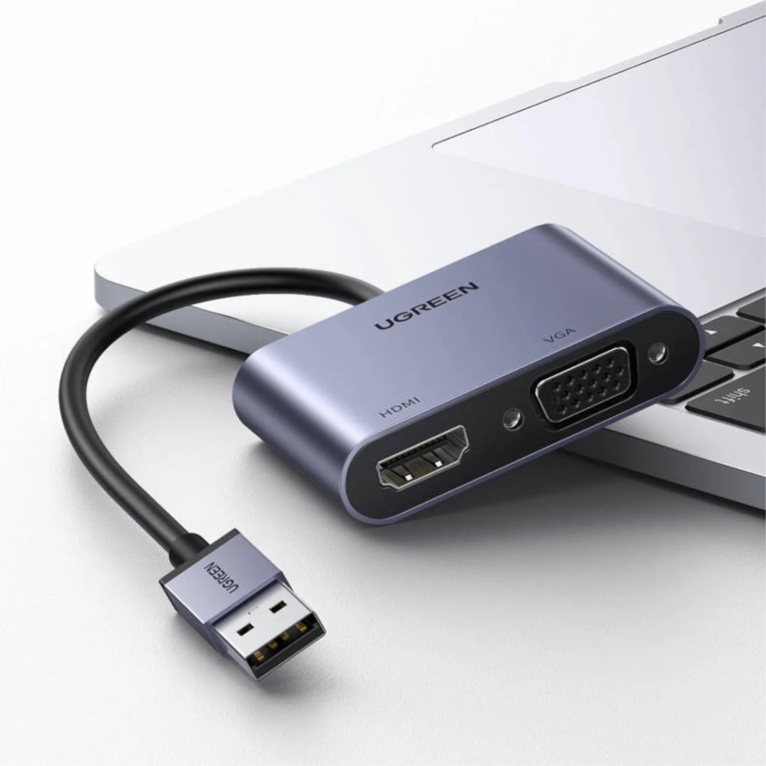 UGreen CM449 USB-A to HDMI + VGA 1080P Display Adapter - Image 3