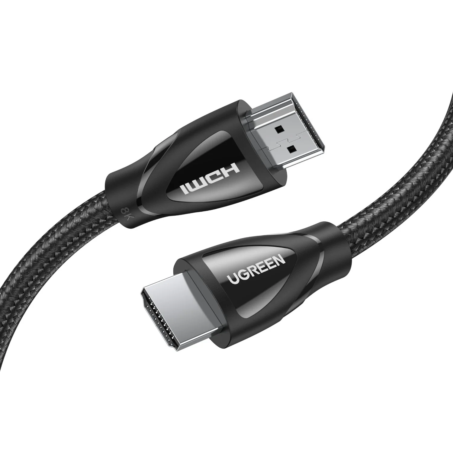 UGreen HDMI 2.1 Male to Male Cable 2M (8K@60Hz | 4K@120Hz) – Black - Image 2