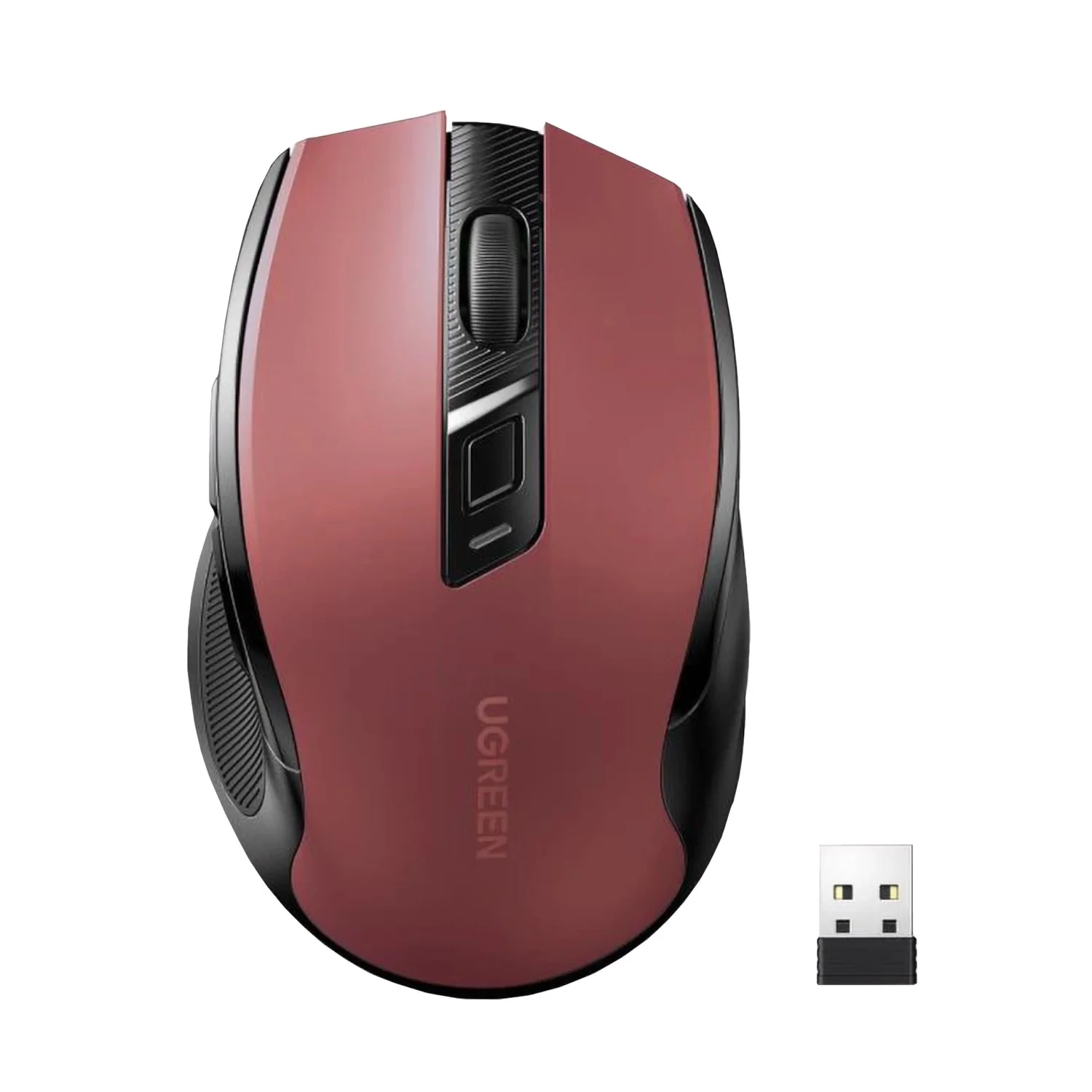 UGreen MU006 2.4GHz Wireless Optical Mouse - Red - Image 5