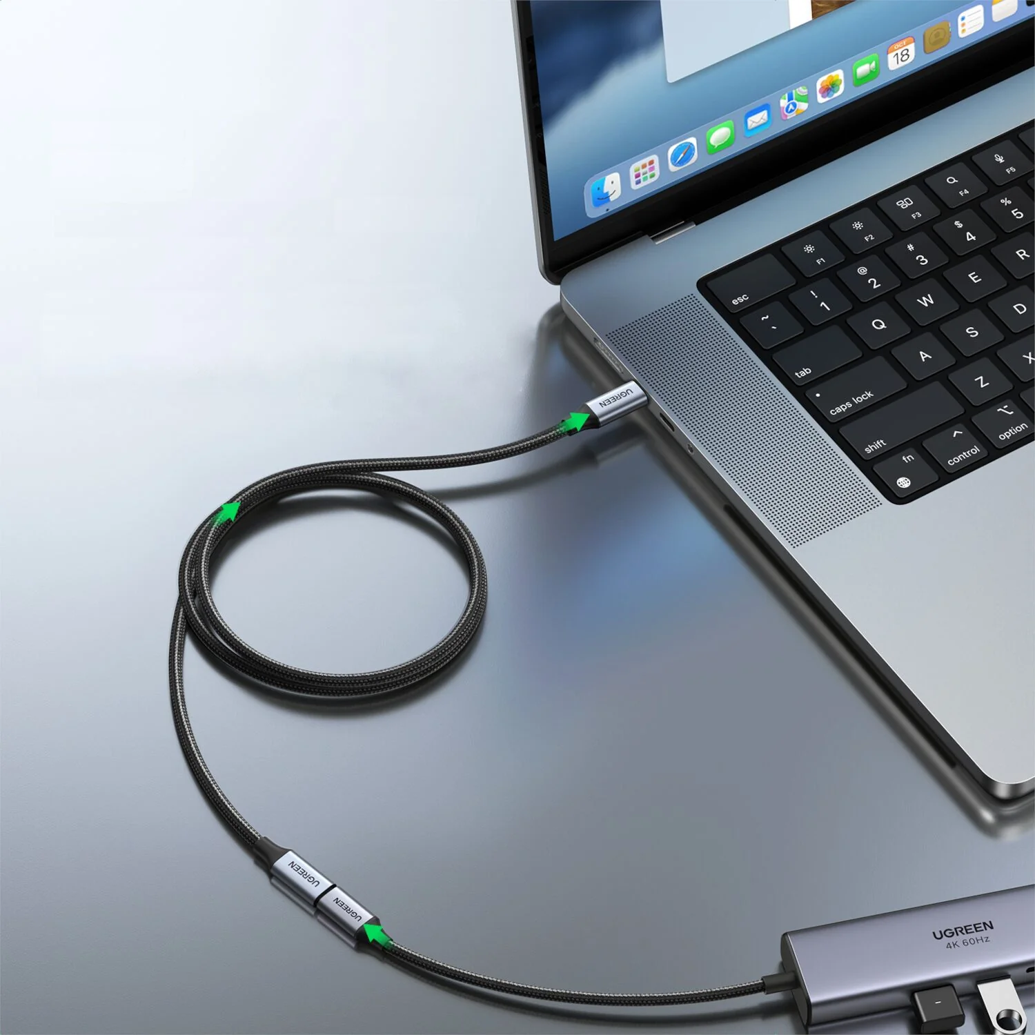 UGREEN Type-C 3.1 Gen2 Extension Cable – 10Gbps, PD 100W (1m) - Image 3