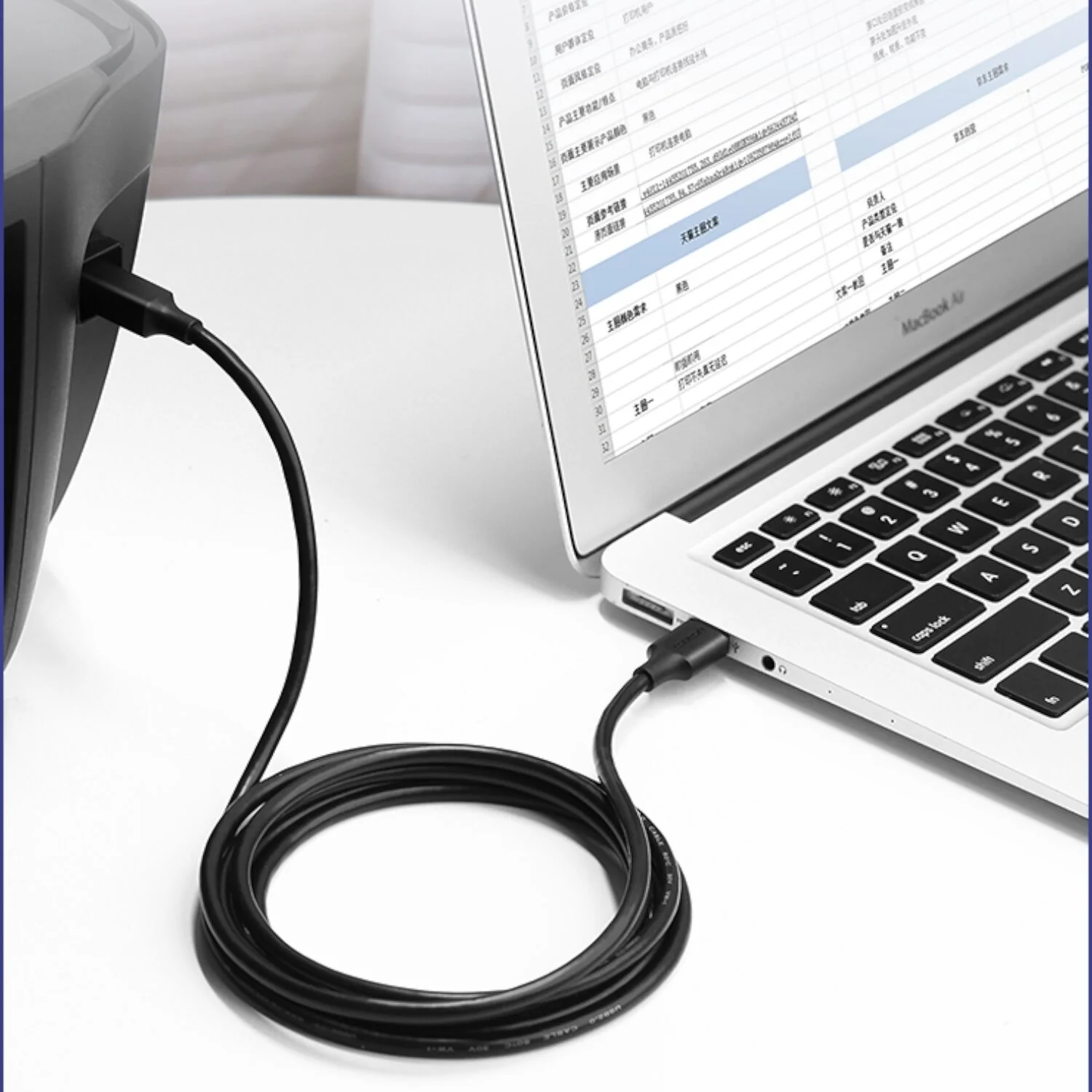UGREEN US135 USB 2.0 to USB-B Printer Cable, 480Mbps - 1.5m - Image 4