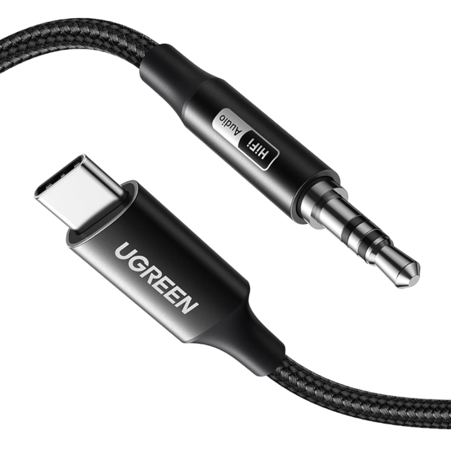 UGreen USB Type-C to 3.5mm AUX Audio Cable 3M - Black - Image 2