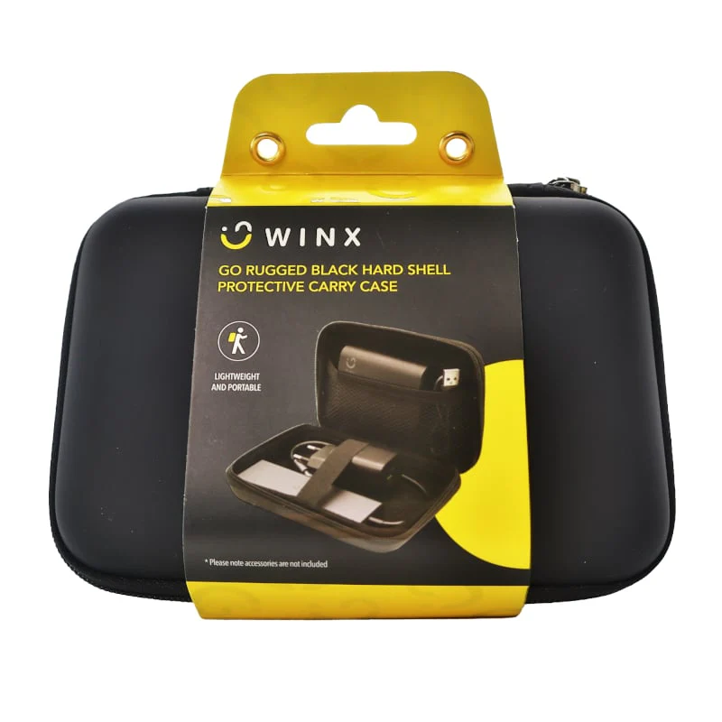 Winx Go Rugged Hardshell Protective Carry Case - Black - Image 3