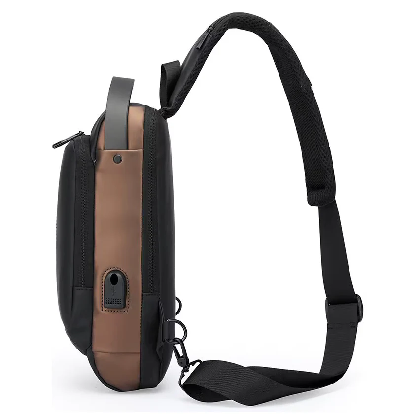 X23 Anti-Theft Cross Body Sling Bag with USB Charging Port – Secure PU Travel Shoulder Bag - Image 2