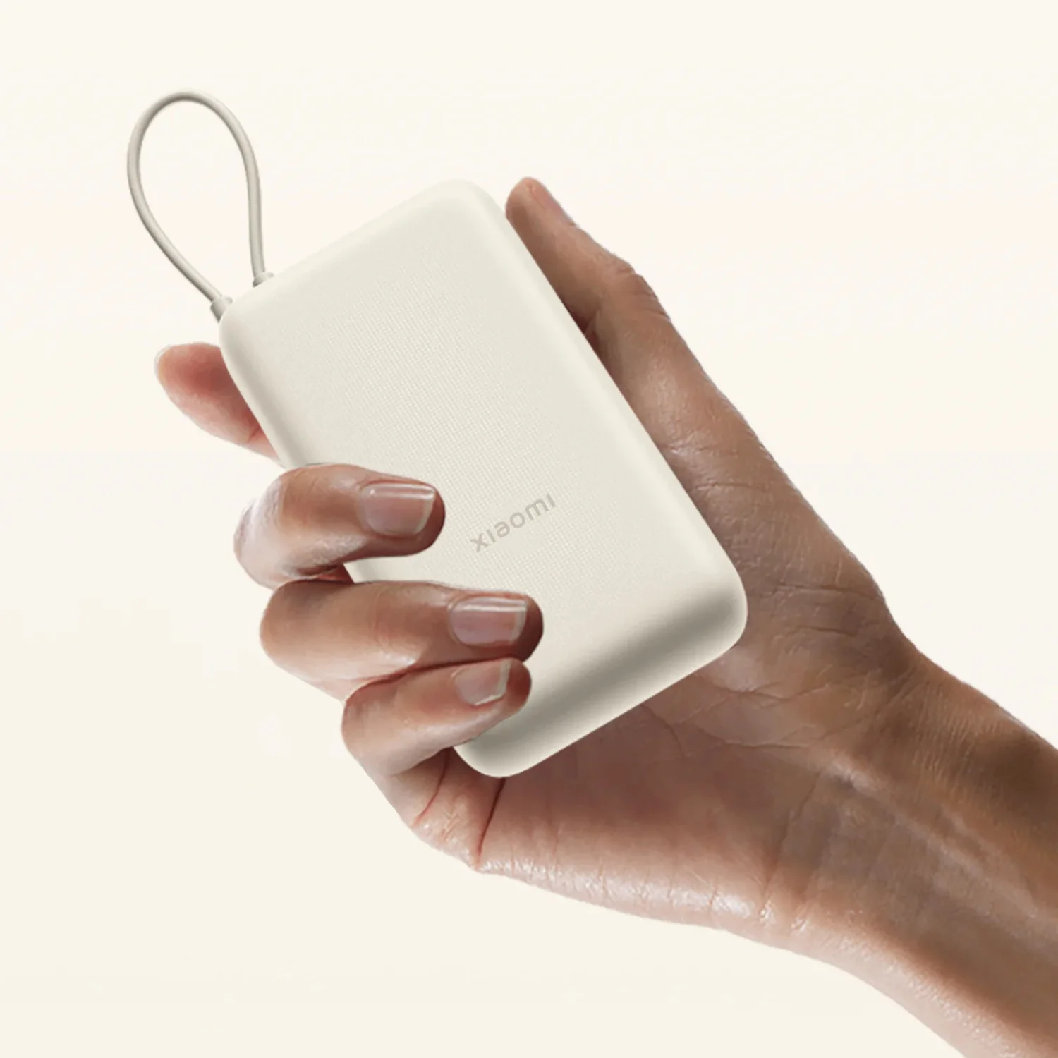 Xiaomi 33W Power Bank 20000mAh (Integrated Cable) – Tan - Image 3