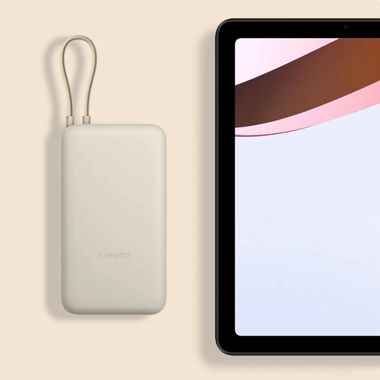 Xiaomi 33W Power Bank 20000mAh (Integrated Cable) – Tan - Image 4