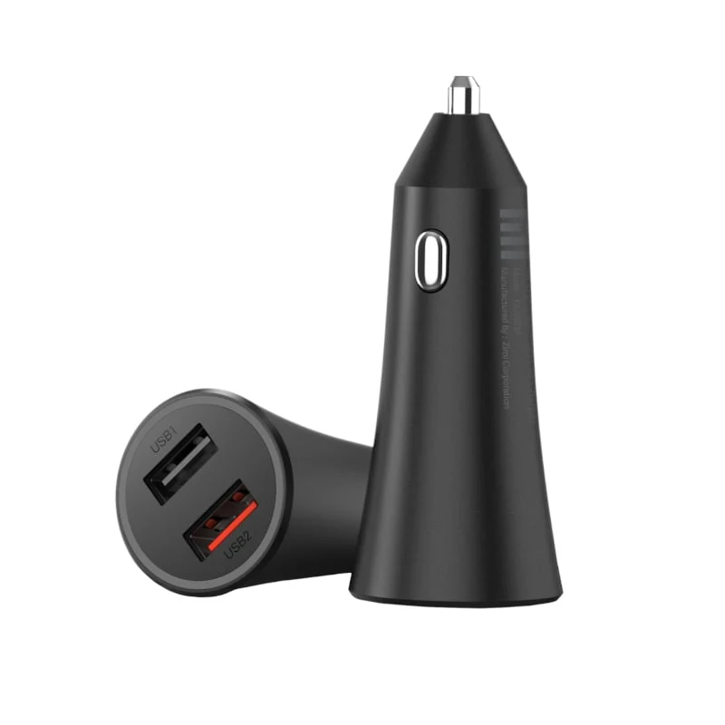 Xiaomi 37W Dual-Port Car Charger - Black - Image 2