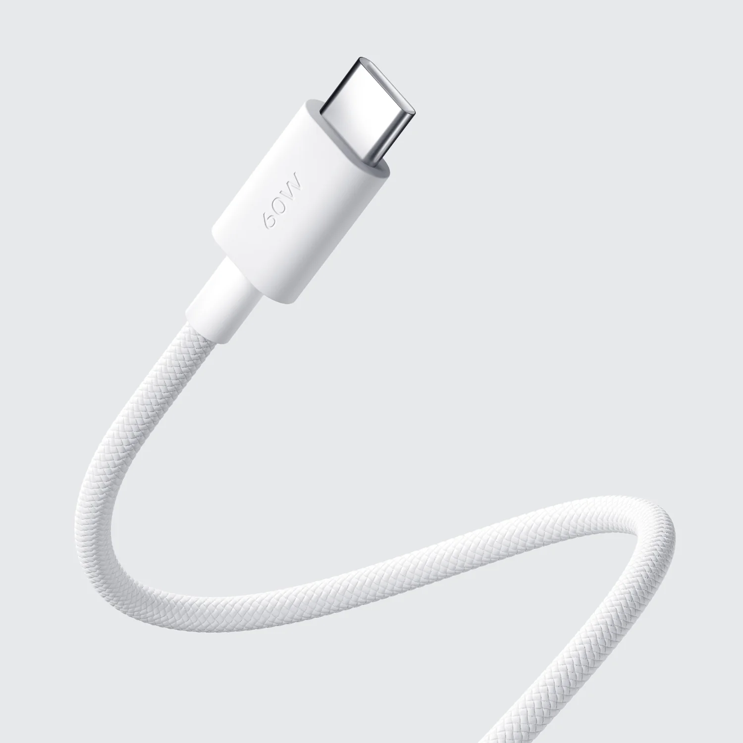Xiaomi 3A Braided USB Type-C to USB Type-C Cable 1M - White - Image 2