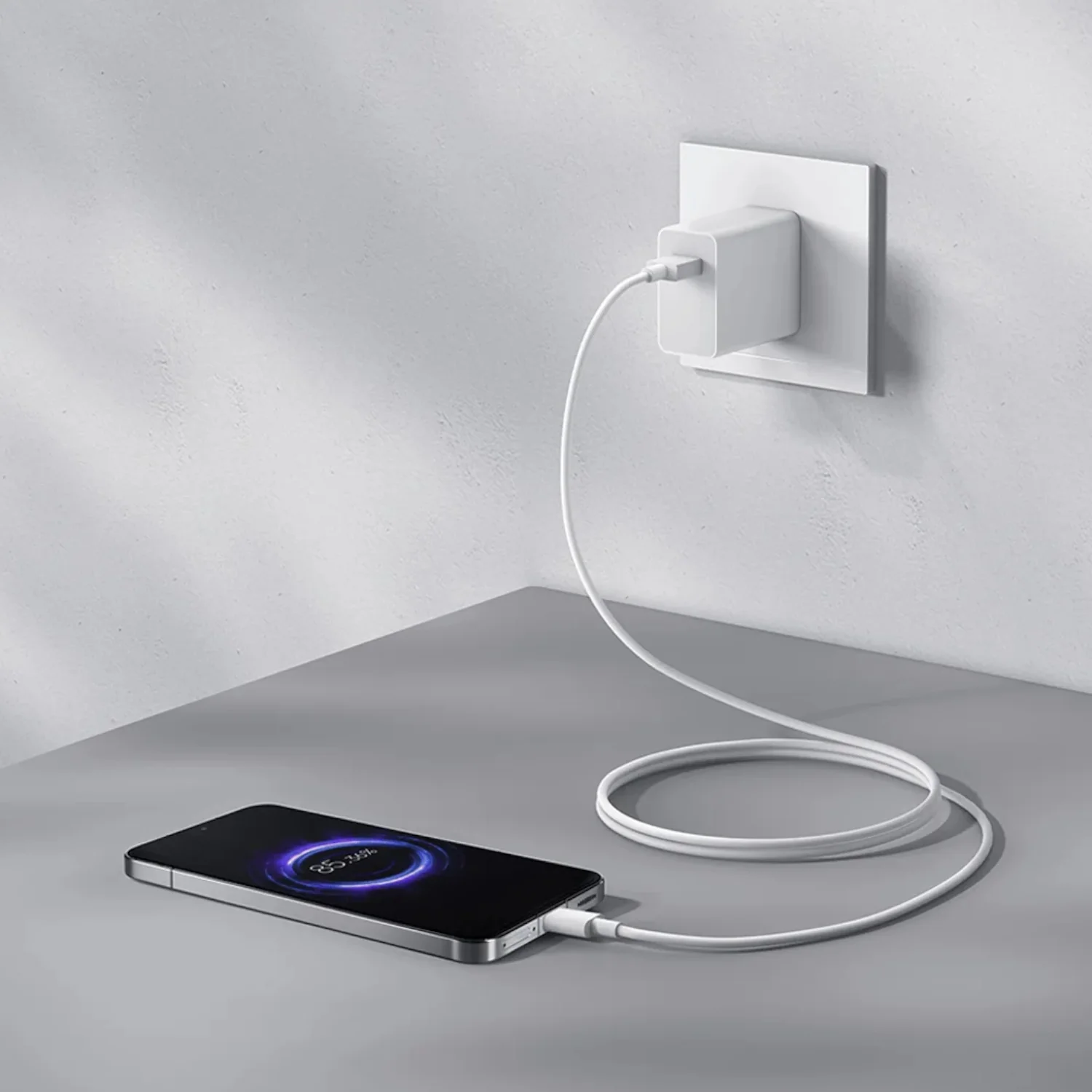 Xiaomi 3A USB-A to USB Type-C Cable 1M - White - Image 2