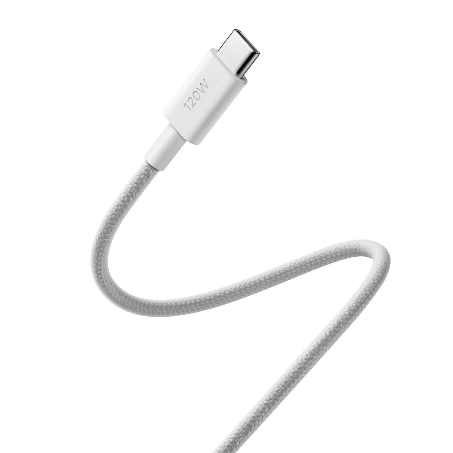 Xiaomi 6A Braided USB Type-C to USB Type-C Cable (1m) - White - Image 2