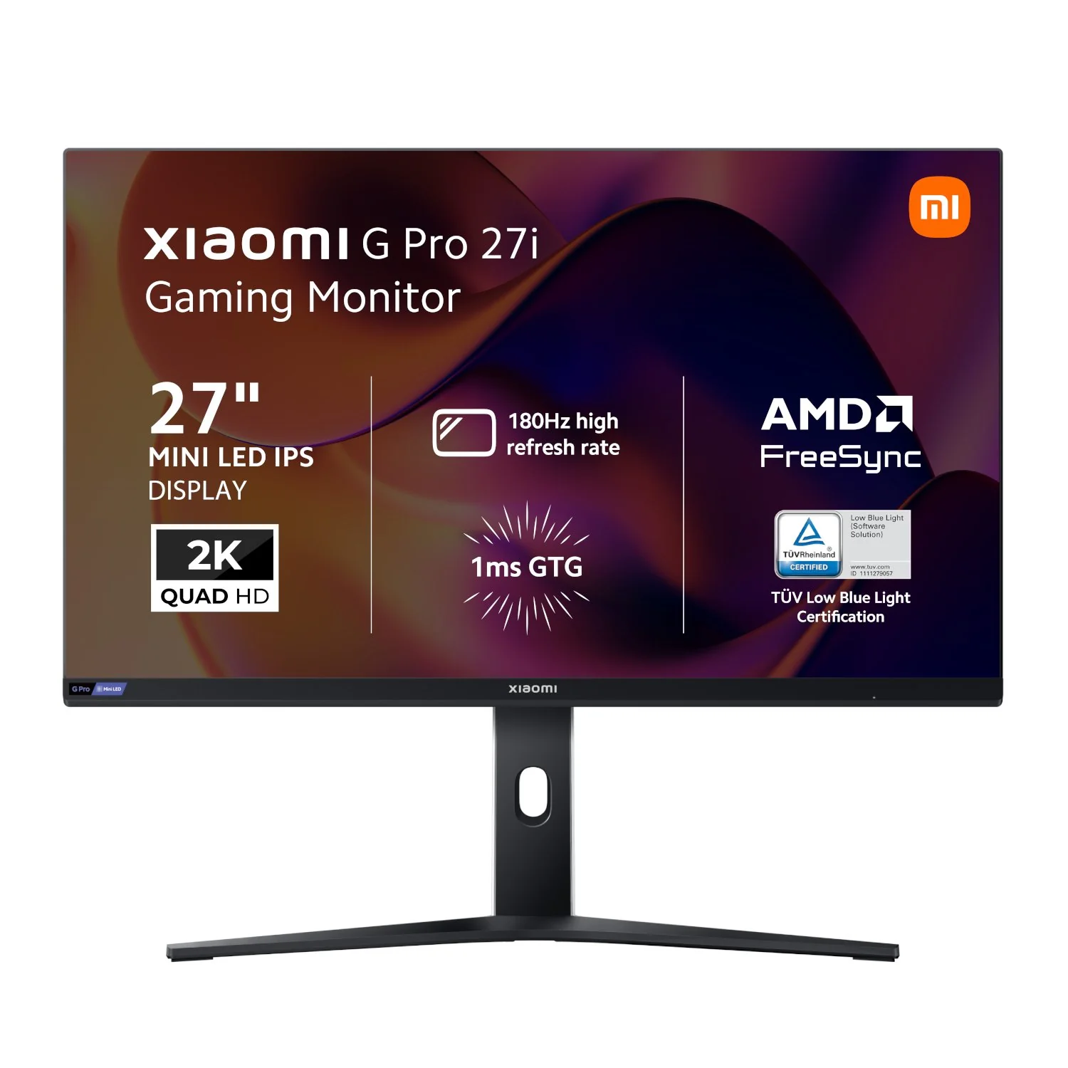 Xiaomi G Pro 27i 27" 2K 1440p Mini LED IPS Gaming Monitor (180Hz, 1ms, 16:9, HDMI/DP, AMD FreeSync, and HDR1000) - Image 7