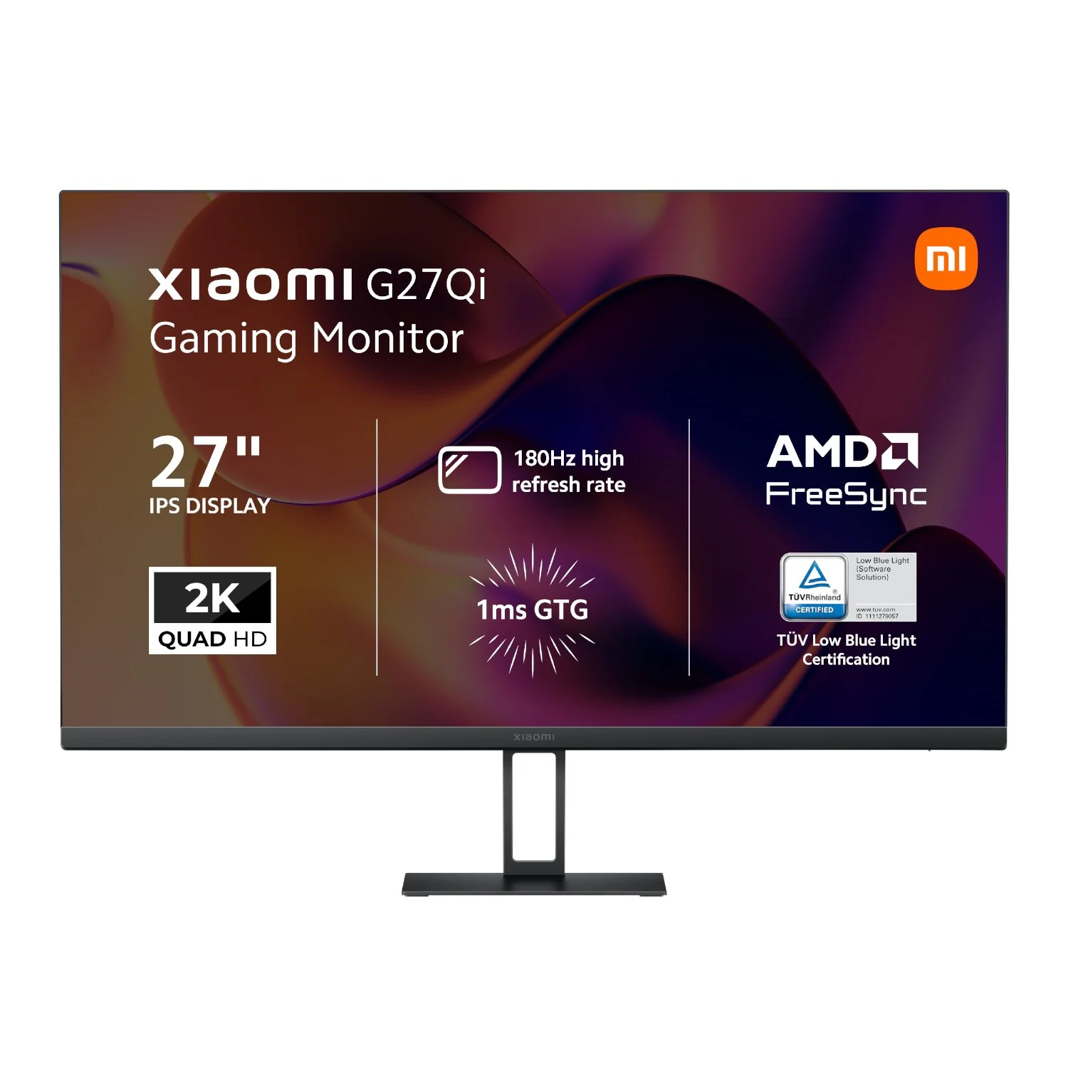 Xiaomi G27Qi 27" 2K 1440p IPS Gaming Monitor (180Hz, 1ms, 16:9, HDMI/DP, and AMD FreeSync) - Image 7