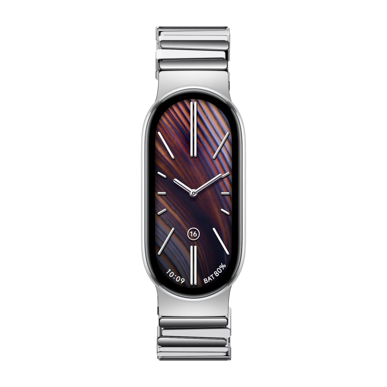 Xiaomi Smart Band 10 Asymmetrical Metal Strap – Silver - Image 4