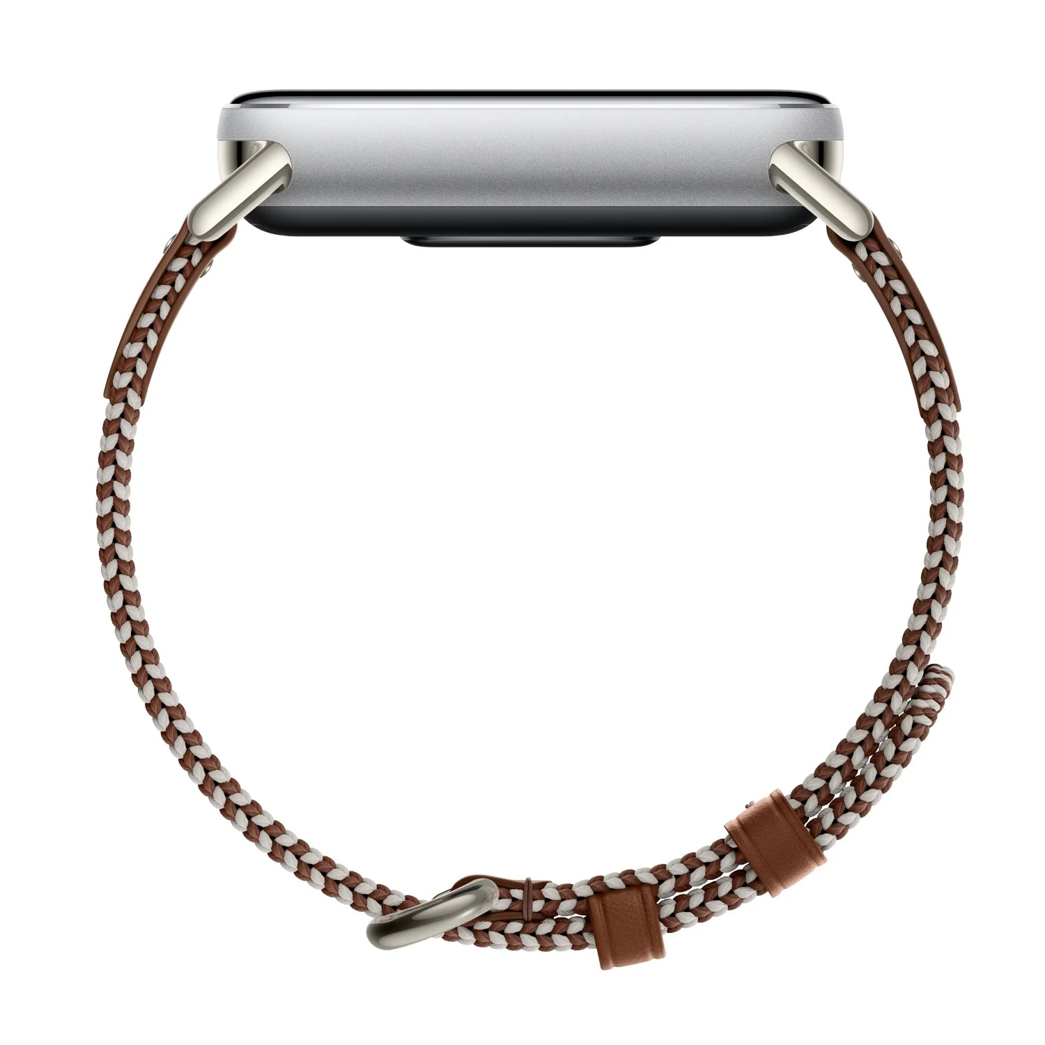 Xiaomi Smart Band 10 Knitted Silk Strap - Feather Brown - Image 3