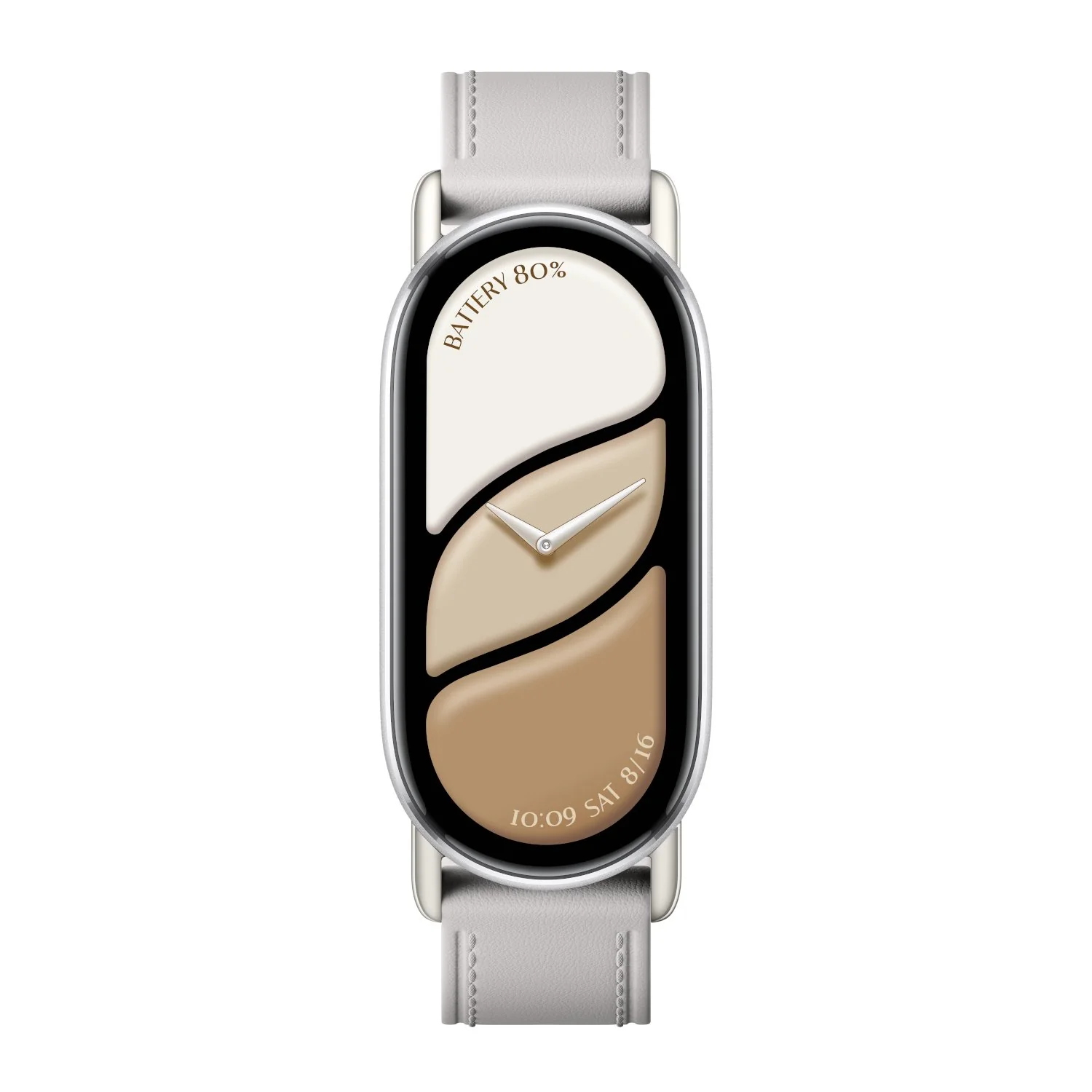 Xiaomi Smart Band 10 Leather Strap - Grey - Image 4