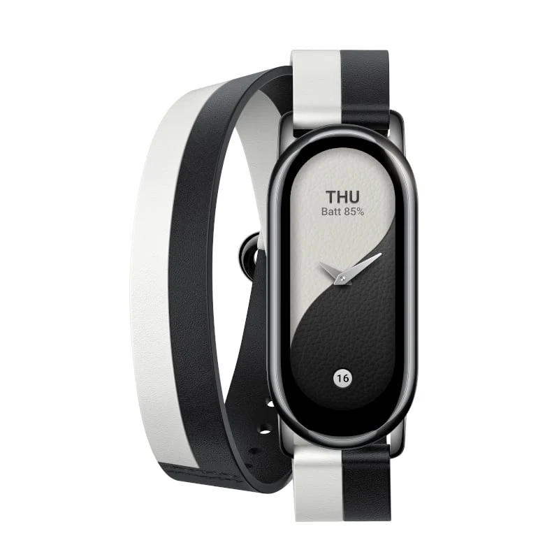 Xiaomi Smart Band 8 Double Wrap Strap - Black and white - Image 3