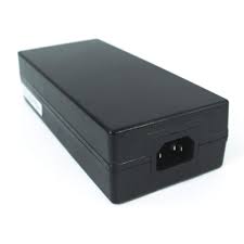 This Level VI efficiency AC/DC power supply brick operates within a voltage range of 100-240 VAC. It delivers 12V; drawing 9A; r - Image 2