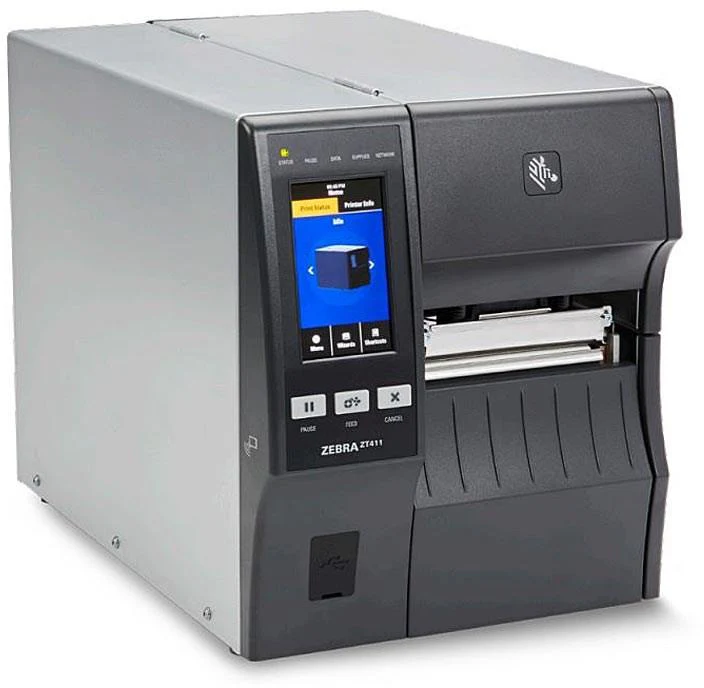 TT Printer ZT411; 4''; 203 dpi; Euro and UK cord; Serial; USB; 10/100 Ethernet; Bluetooth 4.1/MFi; USB Host; EZPL - Image 2